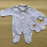 Tutina LAB colletto rotondo con ricamo pulcini