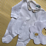 Tutina LAB colletto rotondo con ricamo pulcini