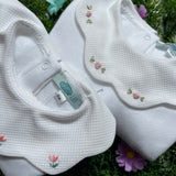 Tutina LAB colletto smerlato con ricamo roselline