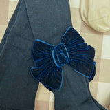 Velvet Bow Tights Stockings 24049