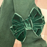 Velvet Bow Tights Stockings 24049