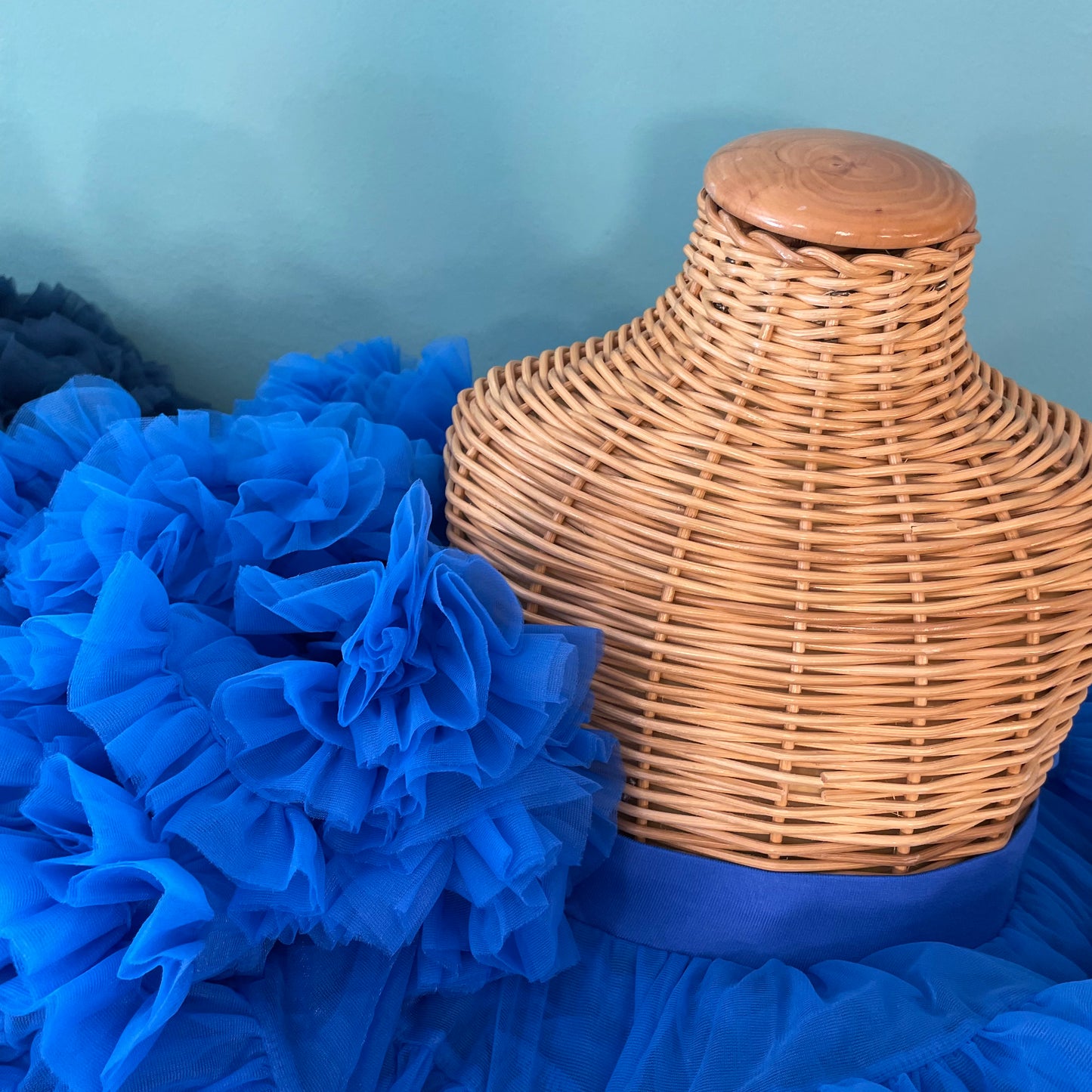 Gonna Tutù Tulle Blu Elettrico
