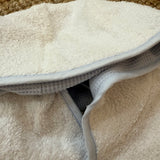 Accappatoio newborn bordatura azzurro