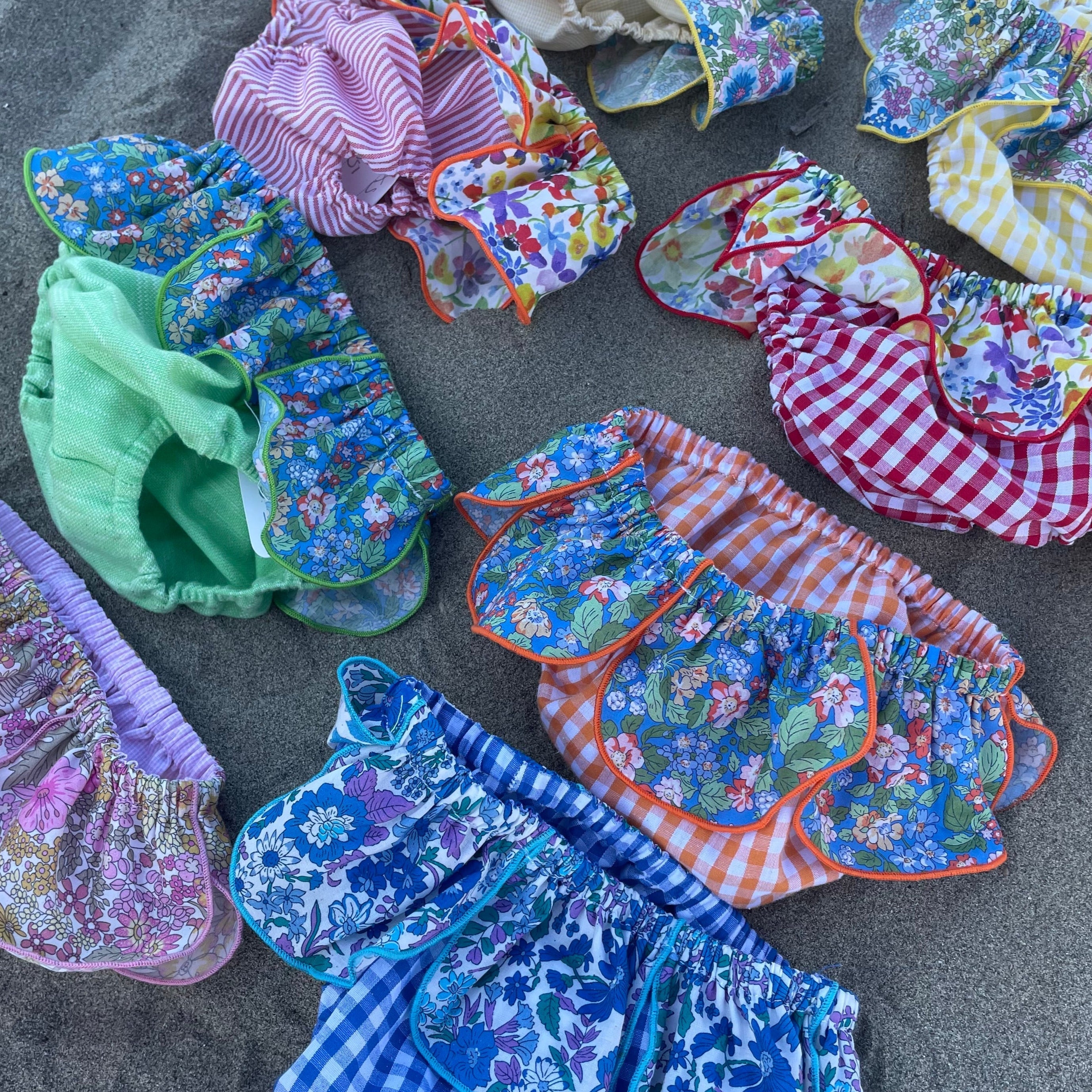 Costume da bagno artigianale in cotone italiano per bambini estate 2025