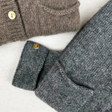 Grey Cashmere Blend Cardigan FW21LU24GTA