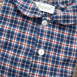 Camicia quadro tartan blu e rosso 7300 46 Pepecè