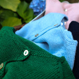 Cardigan girocollo verde scuro Mi Lucero x LA NUVOLA LAB I24064