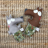 Pupazzo LUPO mis. piccola - Tessuti e Vissuti capsule x LANUVOLALAB