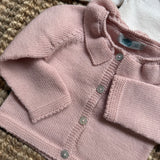 Cardigan colletto frill rosa Mi Lucero x LA NUVOLA LAB I25273