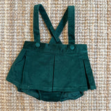 Coulotte velluto verde con bretelle Dr Kid DK138