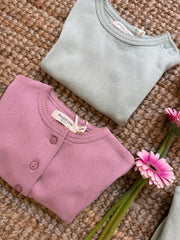 Cardigan lavorazione pointelle rosa Pigeon 26POIC
