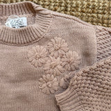 Maglione Magil rosa con fiori IN27080