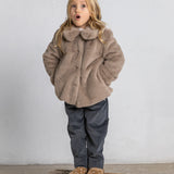 Ecopelliccia tortora BK6531 Petit Indi