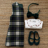 Abito tartan scamiciato Malvi FCCM040VERR