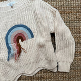 Maglione Magil panna con arcobaleno IN27020