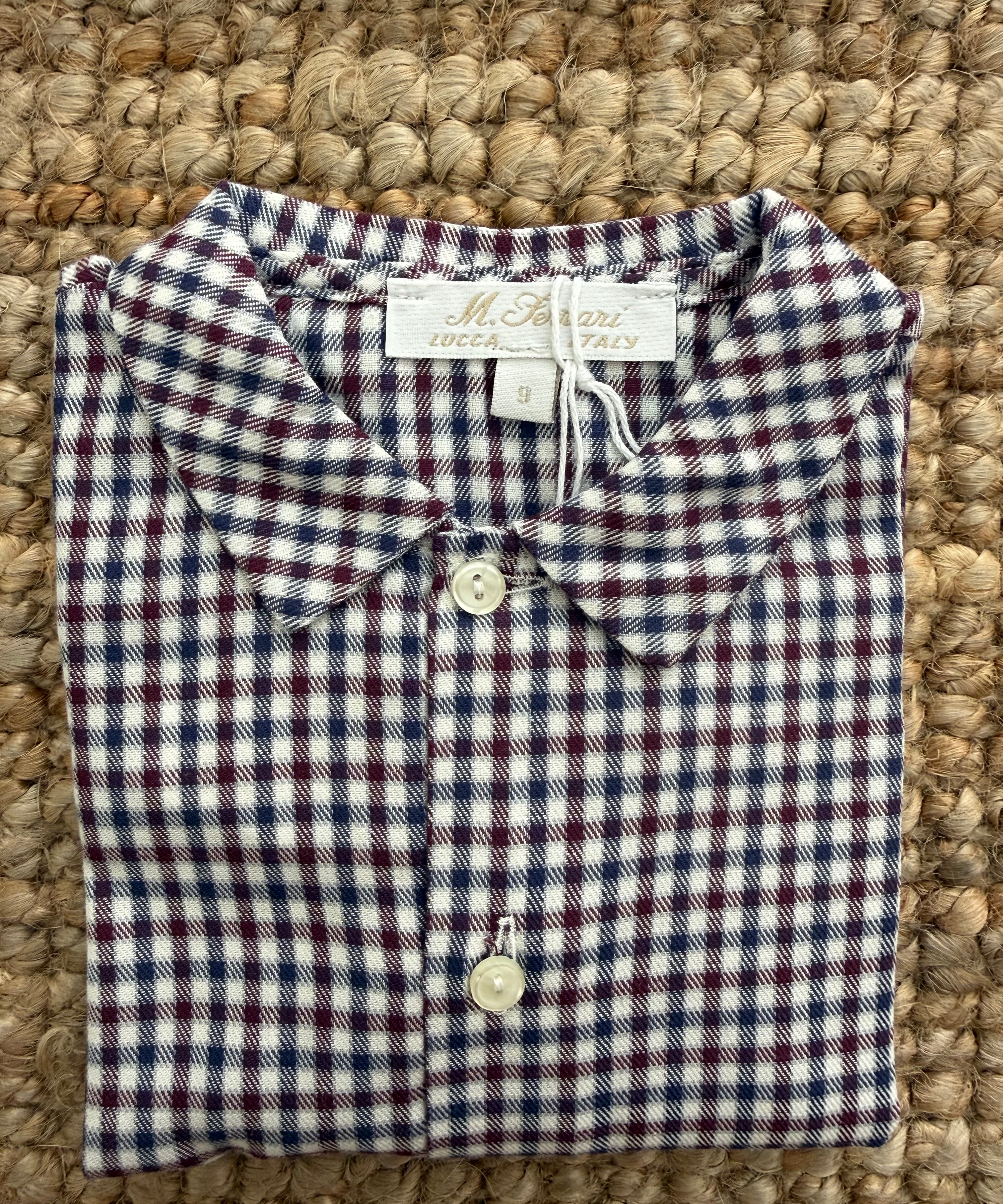Camicia vichy toni blu rosso Mariella Ferrari CM936ML
