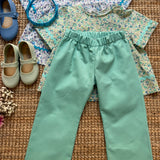 Pantalone Sandra LAB verde acqua