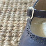 Ballerine pelle impunturate blu B3512
