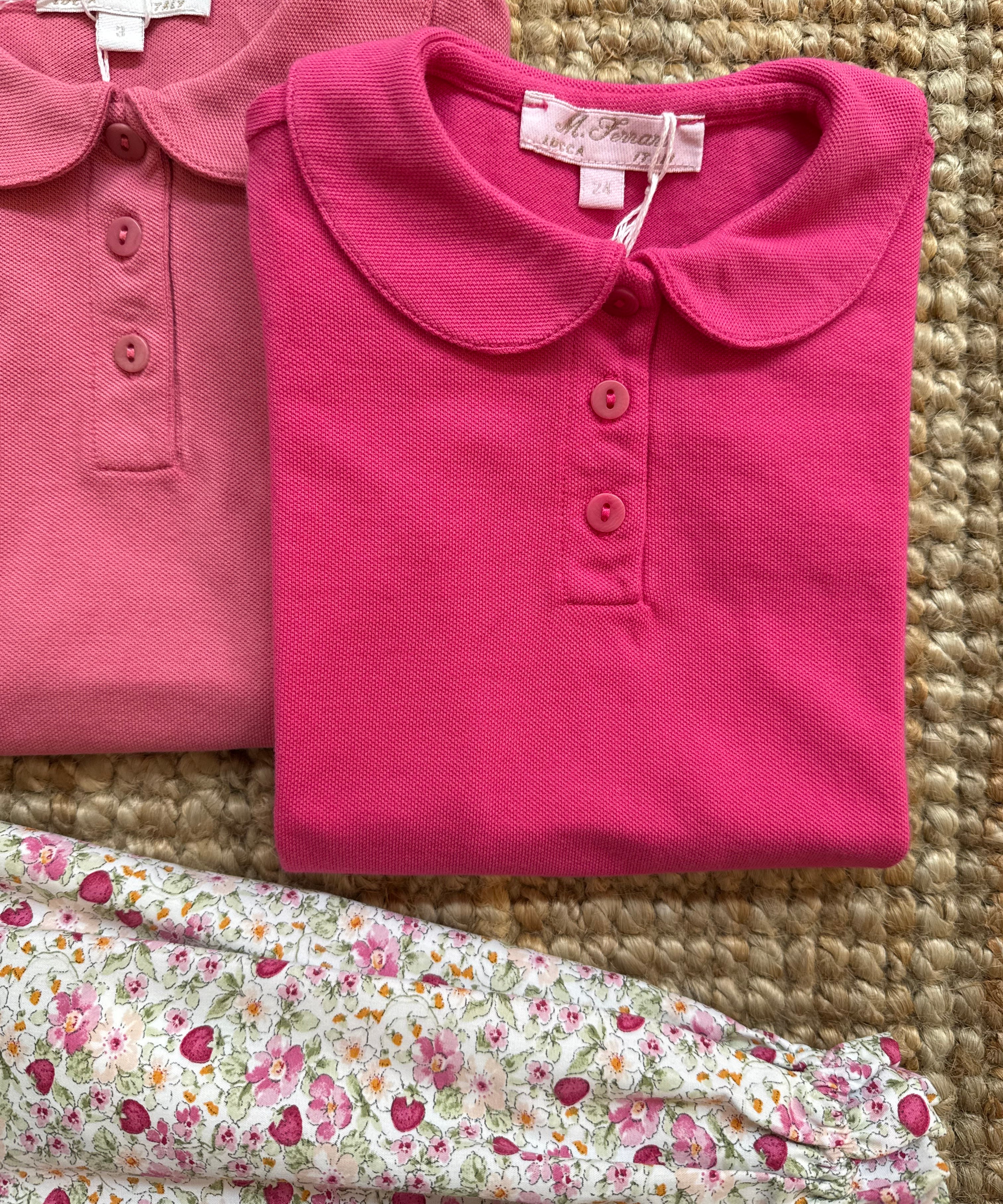 Polo con colletto rotondo fucsia Mariella Ferrari CAI9