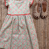 Abito scamiciato fantasia pesche Mariella Ferrari STF6