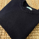 Maglioncino girocollo blu scuro Mi Lucero x LA NUVOLA LAB I24113
