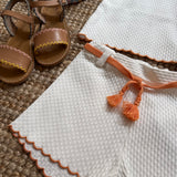 Completo burro rifiniture arancio DK372 DK373