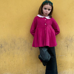 Pantalone modello palazzo velluto verde a coste La Mascot 542103362