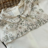 Pink crewneck cardigan newborn Mi Lucero x LA NUVOLA LAB I24064