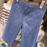 Pantalone palazzo color Denim con ricamo Camilla 37323 Kidiwi