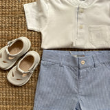 Bermuda righine azzurro DK545