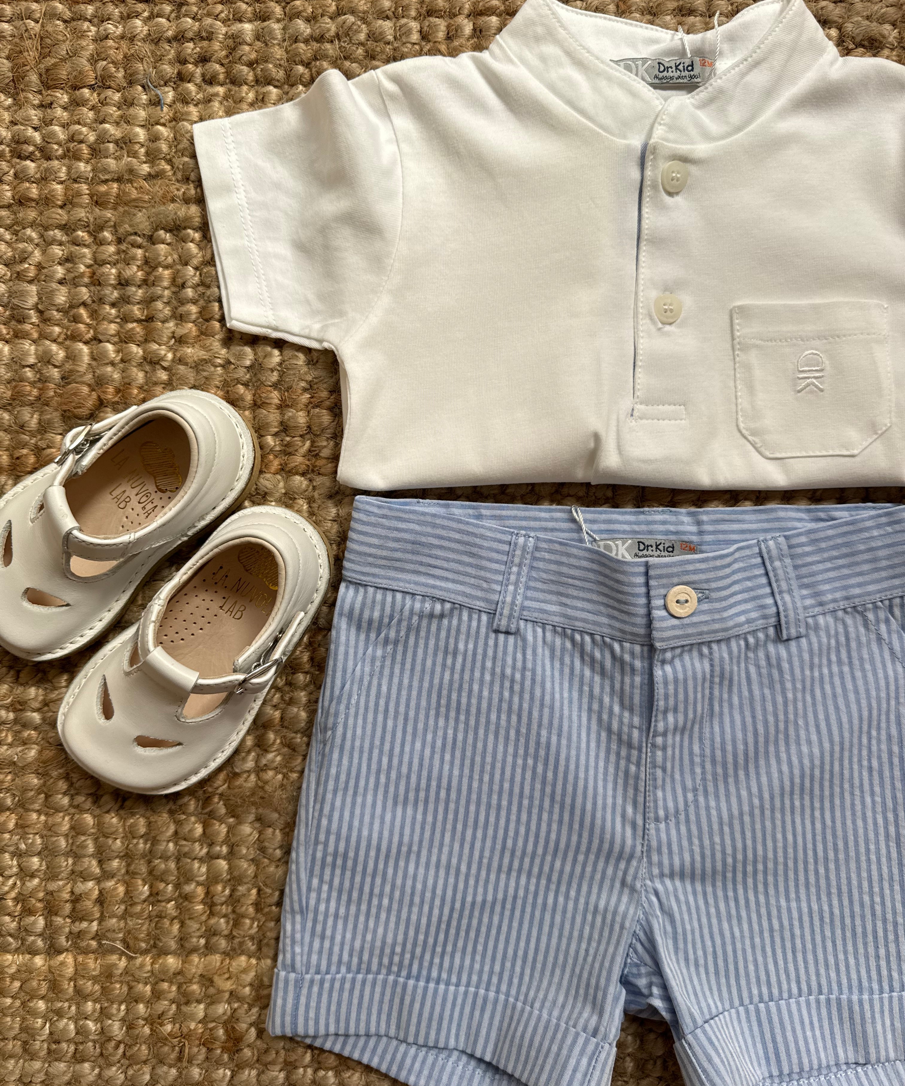 T-shirt serafino bianco DK528