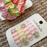 Pack mollettine clips stelline glitter H2530M