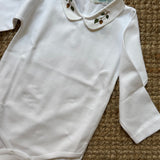 Body LAB newborn colletto ricamato ghiande