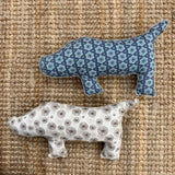 Pupazzo BASSOTTO mis. grande - Tessuti e Vissuti capsule x LANUVOLALAB