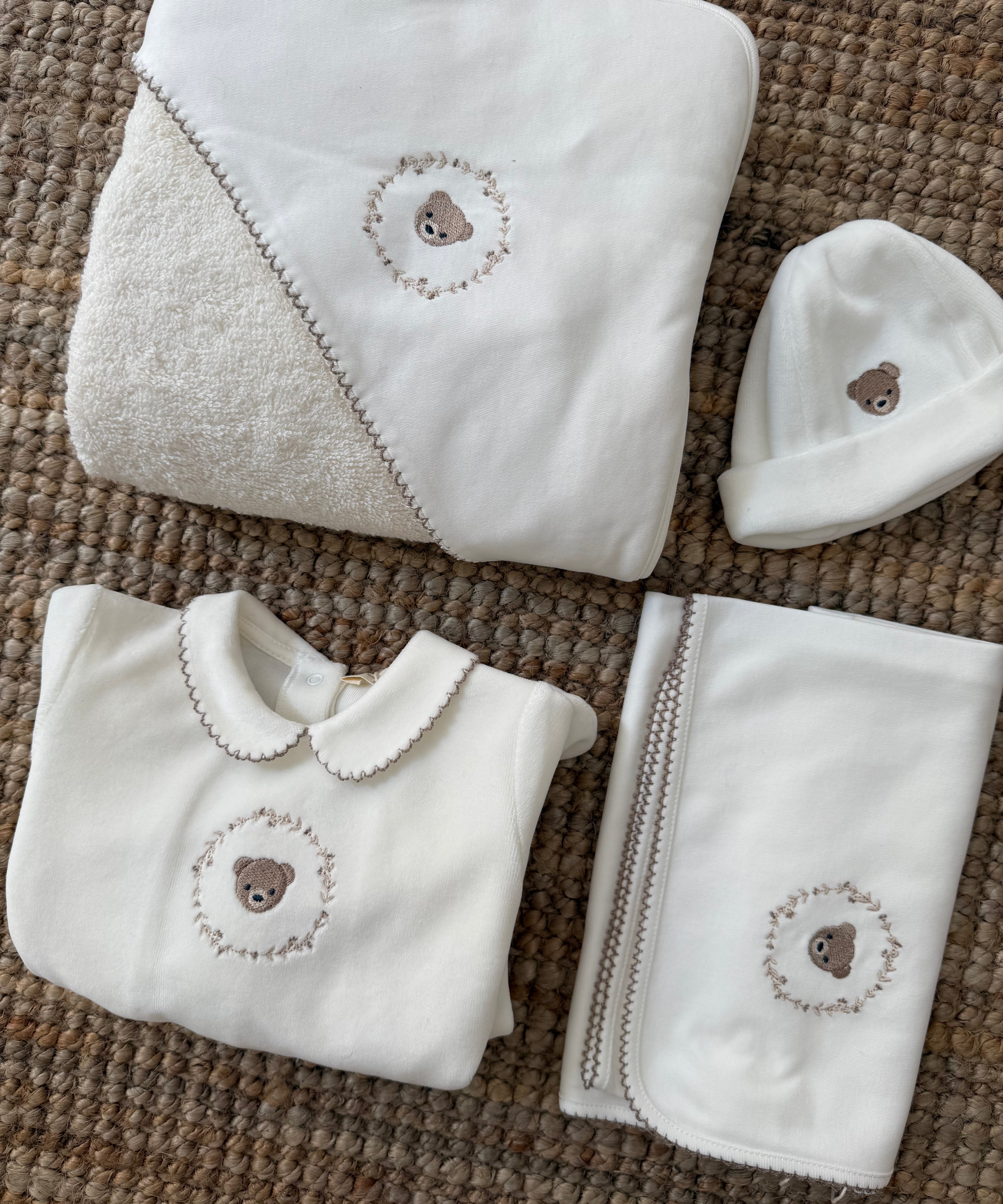 Asciugamano da bagno telo quadrato con orsetto BEAR02 BabyGi