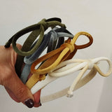 Cerchietto LAB in velluto con fiocco morbido ton sur ton