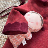 Cappottino lana shetland bordeaux Mariella Ferrari GBA1
