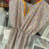 Kaftano LAB fiorellini con maxi serpentina