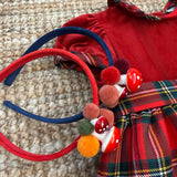 Abito LAB tartan e velluto