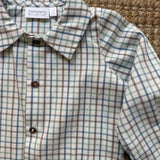 Camicia quadro verde e azzurro B9988 Tartaleta