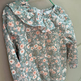Camicia LAB Ludo collo frill fantasia fiori tenui