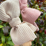 Cerchietto LAB velluto a costine con maxi fiocco