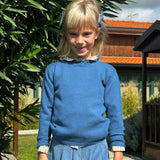 Maglioncino collo cratere avio misto cashmere Mariella Ferrari MGL10