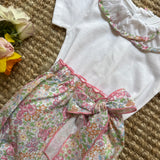 Completo body newborn collo profilato fantasia fiorellini e bloomers La Mascot 55/6363008 55/7610746