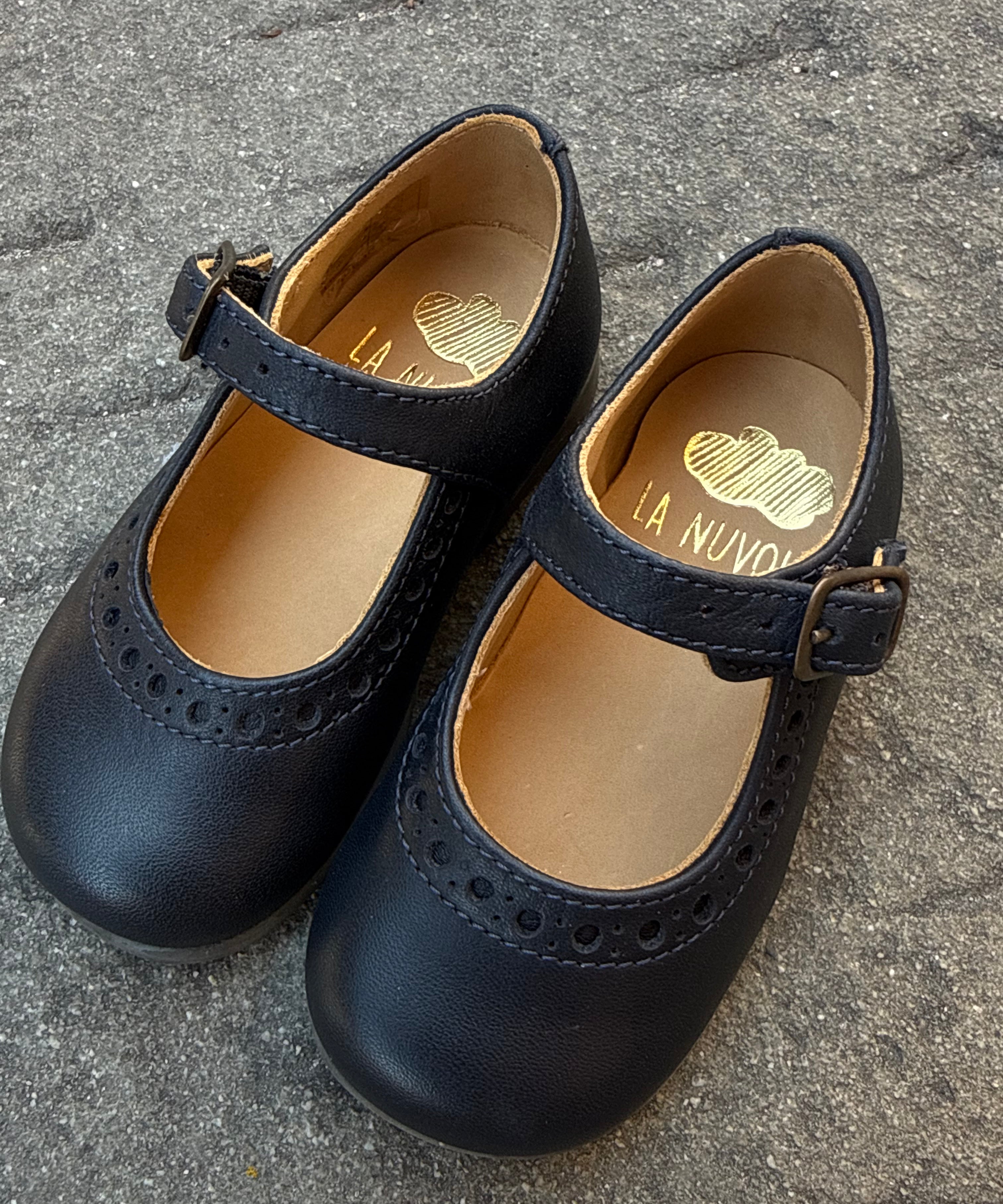 Ballerina in cuoio blu LAB 5117