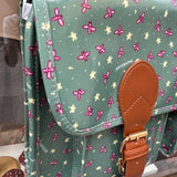 Borsa cartella grande con tracolla ottanio fantasia apine Naj-Oleari