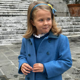 Cappotto in lana azzurro I251001