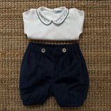 Bloomers velluto liscio blu Malvi FCCI123CUVV