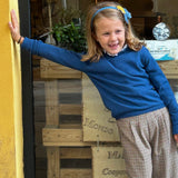 Pantalone palazzo con pences pied de poule Mariella Ferrari PTE5