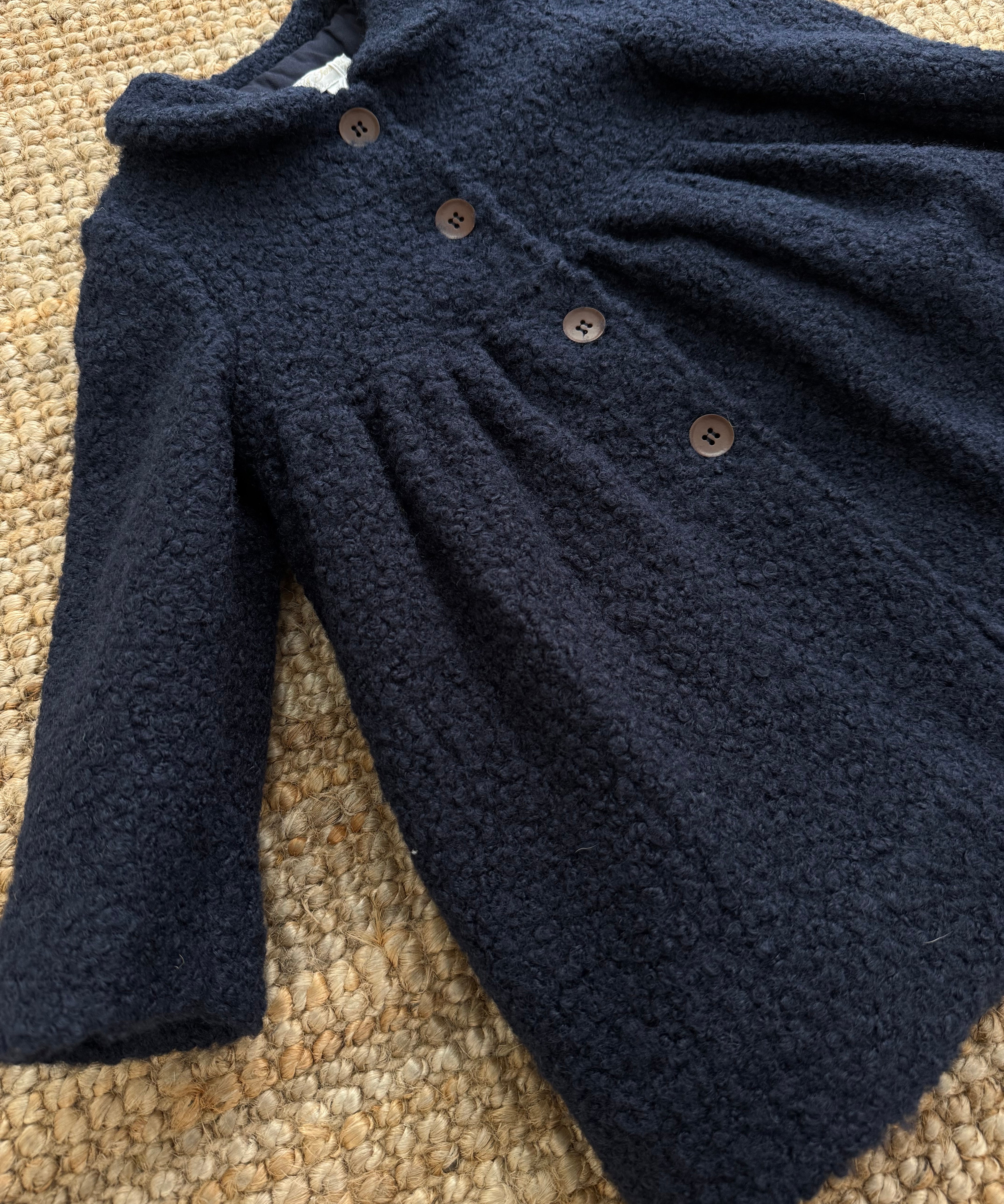 Cappottino bouclé blu Mariella Ferrari GDB4BIS